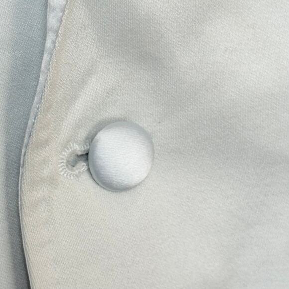 Dolce & Gabbana Light Blue Cotton Blend Blazer Size 46 Authentic Button Closure - Picture 14 of 16